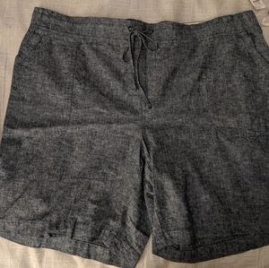 NWT Talbots Plus Chambray Shorts, 20W